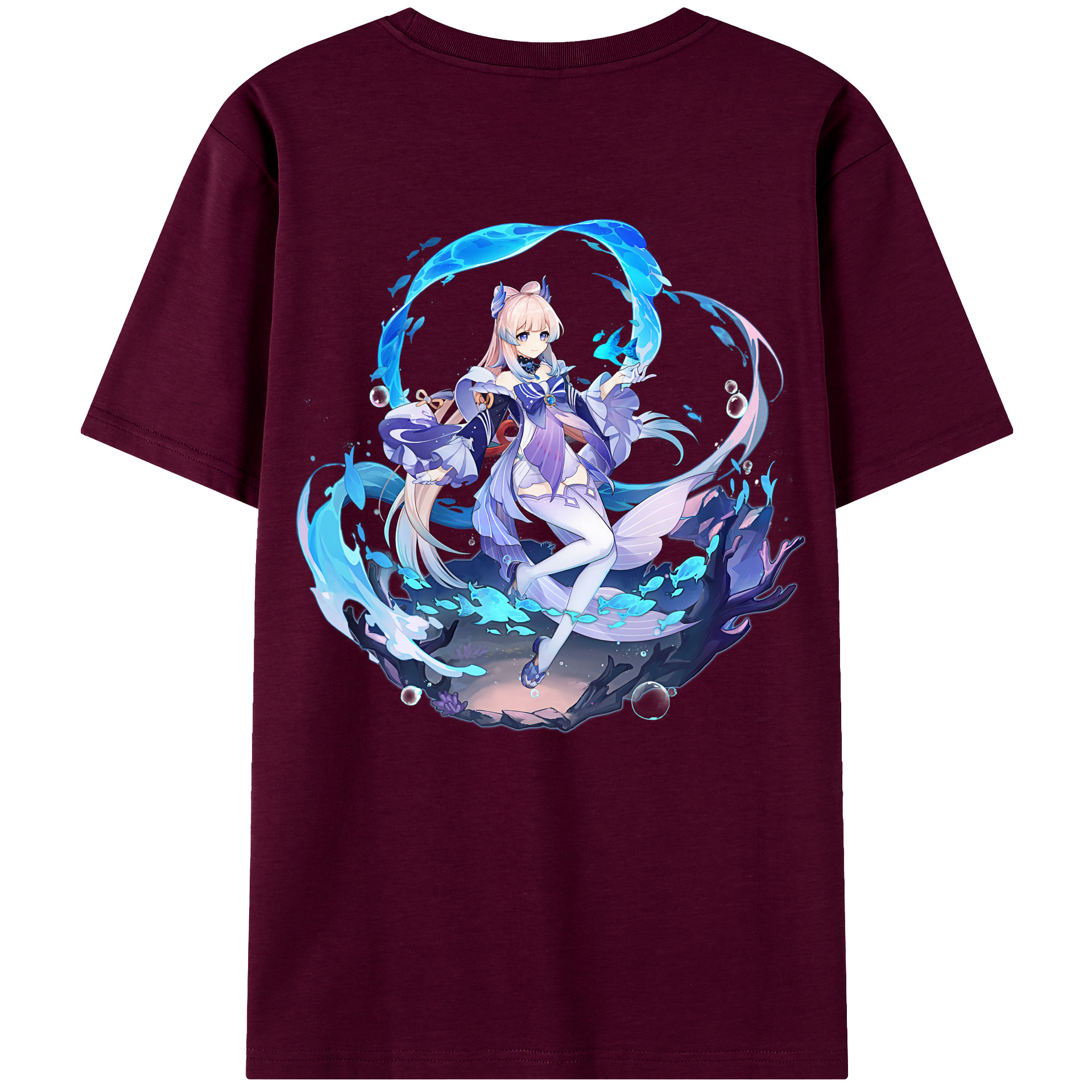 げんし神 珊瑚宮心海 サンゴノミヤ・ココミ genshin Sangonomiya Kokomi レディース半袖Tシャツ(バックプリント)